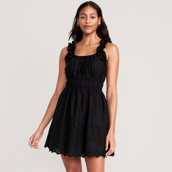 Ruffle-Trimmed Mini Dress - Picture 2 of 2